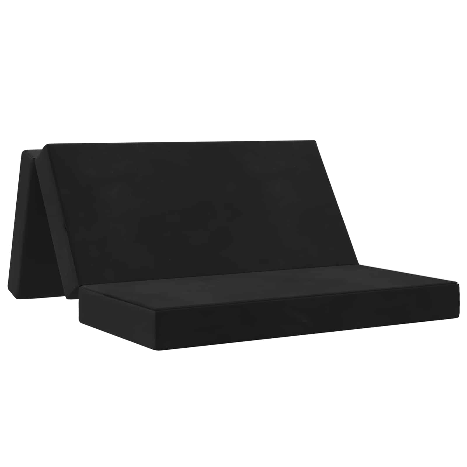 Klappsofa Bett 160 x 67 x 45 cm Schwarz