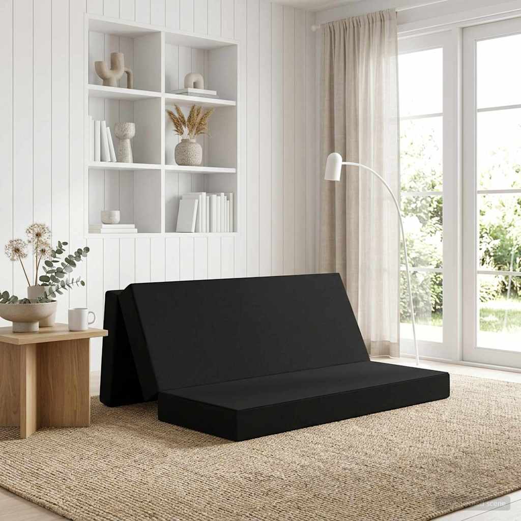 Klappsofa Bett 180 x 67 x 45 cm Schwarz