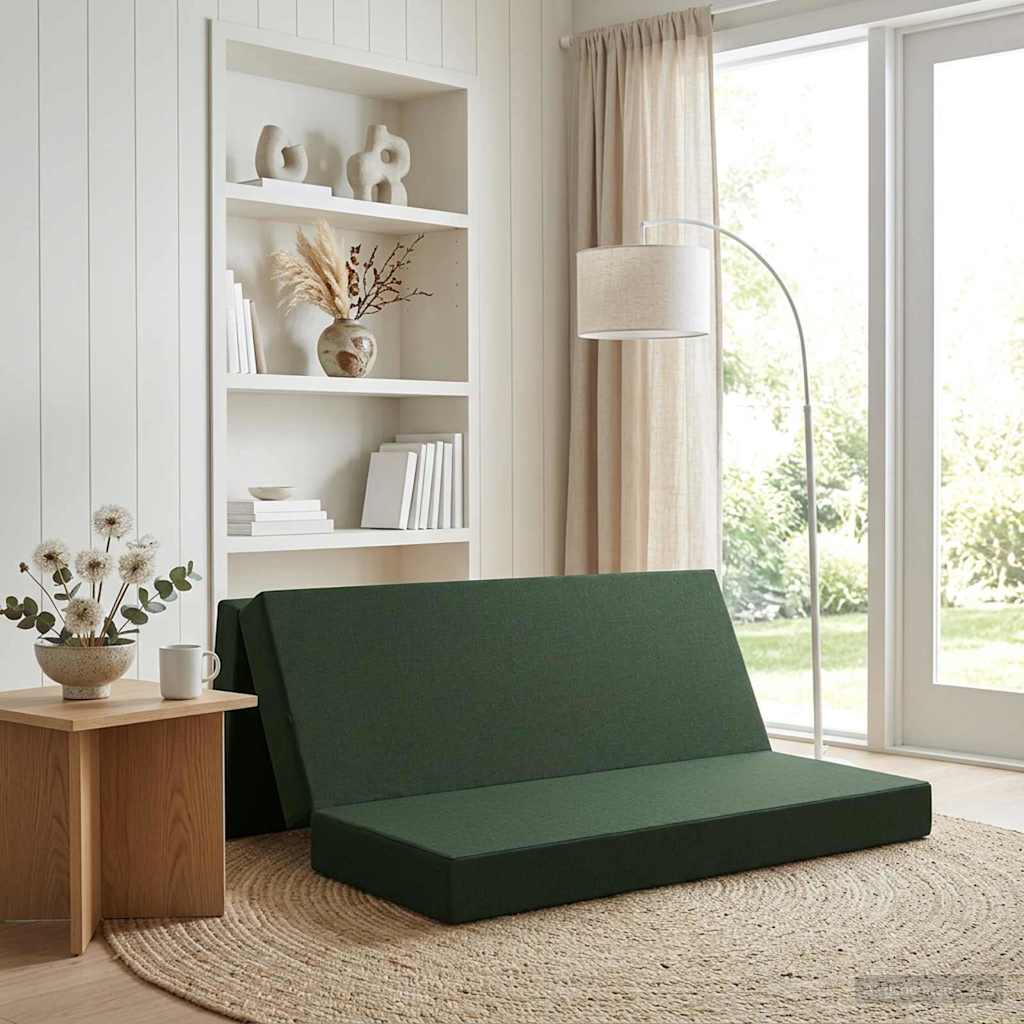 Klappsofa Bett 200 x 67 x 45 cm Dunkelgrün