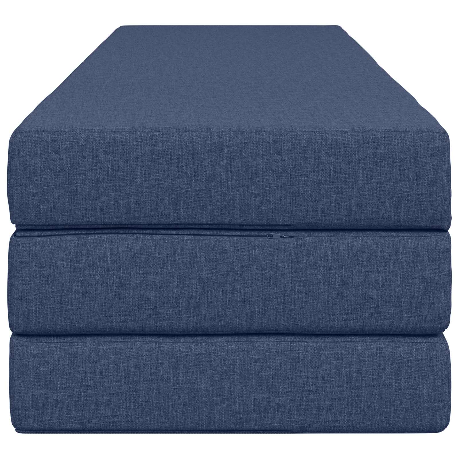 Klappsofa Bett 180 x 67 x 45 cm Blau