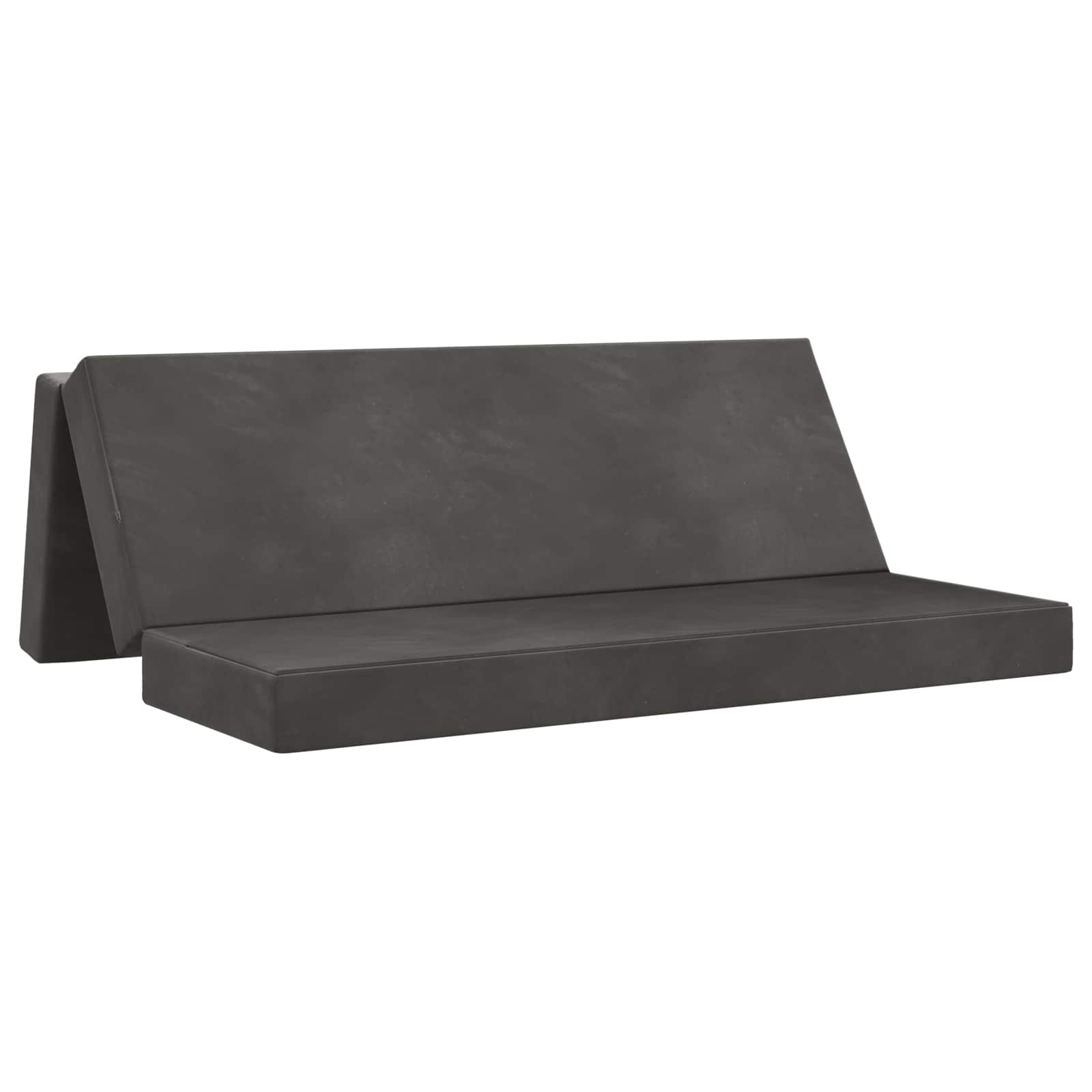 Klappsofa Bett 180 x 67 x 45 cm Dunkelgrau