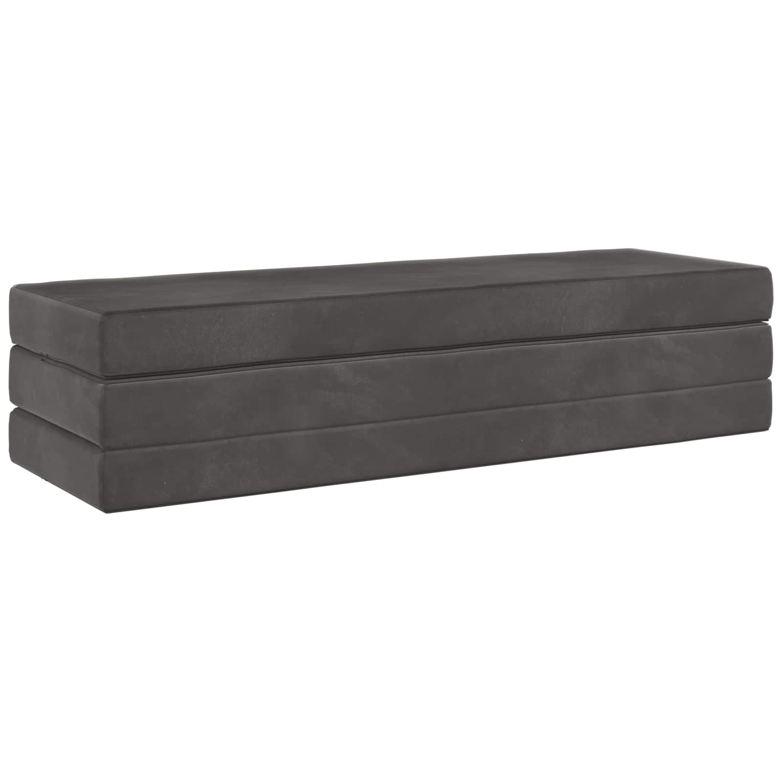 Klappsofa Bett 180 x 67 x 45 cm Dunkelgrau