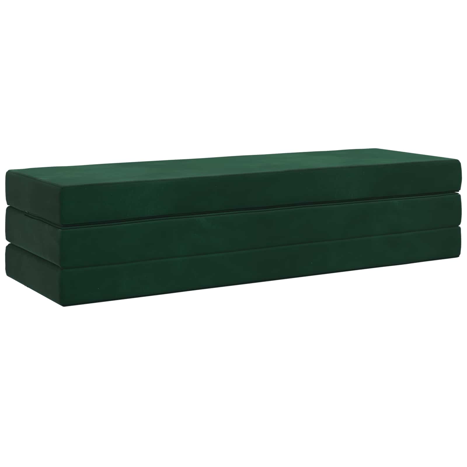 Klappsofa Bett 180 x 67 x 45 cm Dunkelgrün