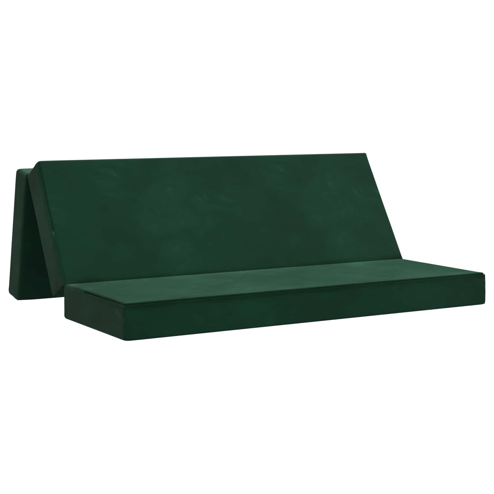 Klappsofa Bett 200 x 67 x 45 cm Dunkelgrün