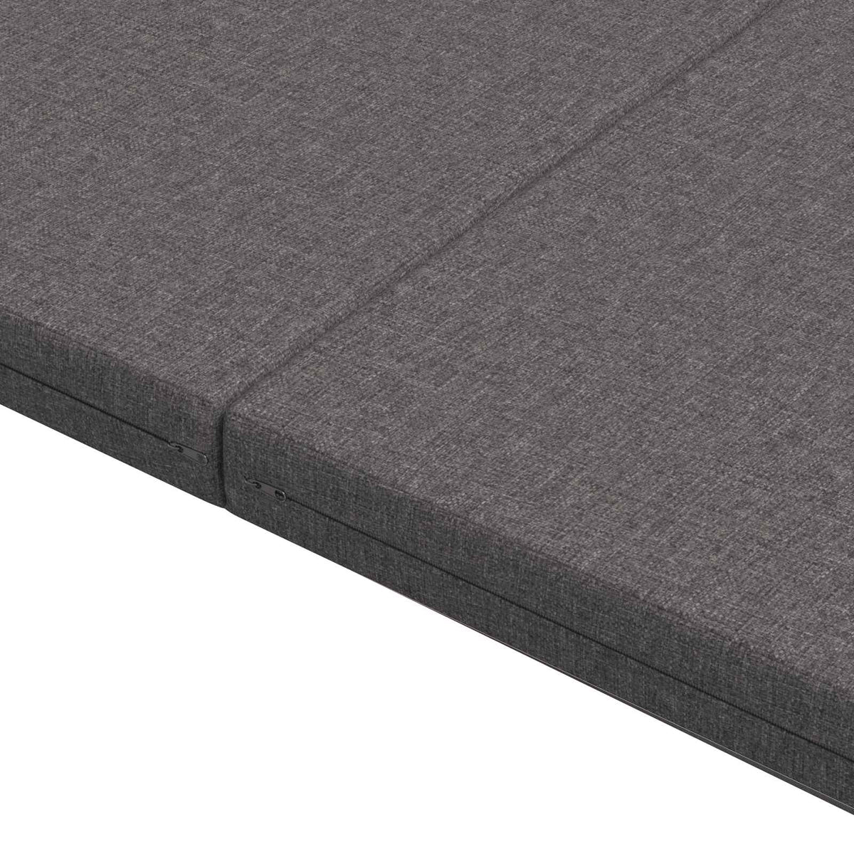 Klappsofa Bett 140 x 67 x 15 cm Hellgrau