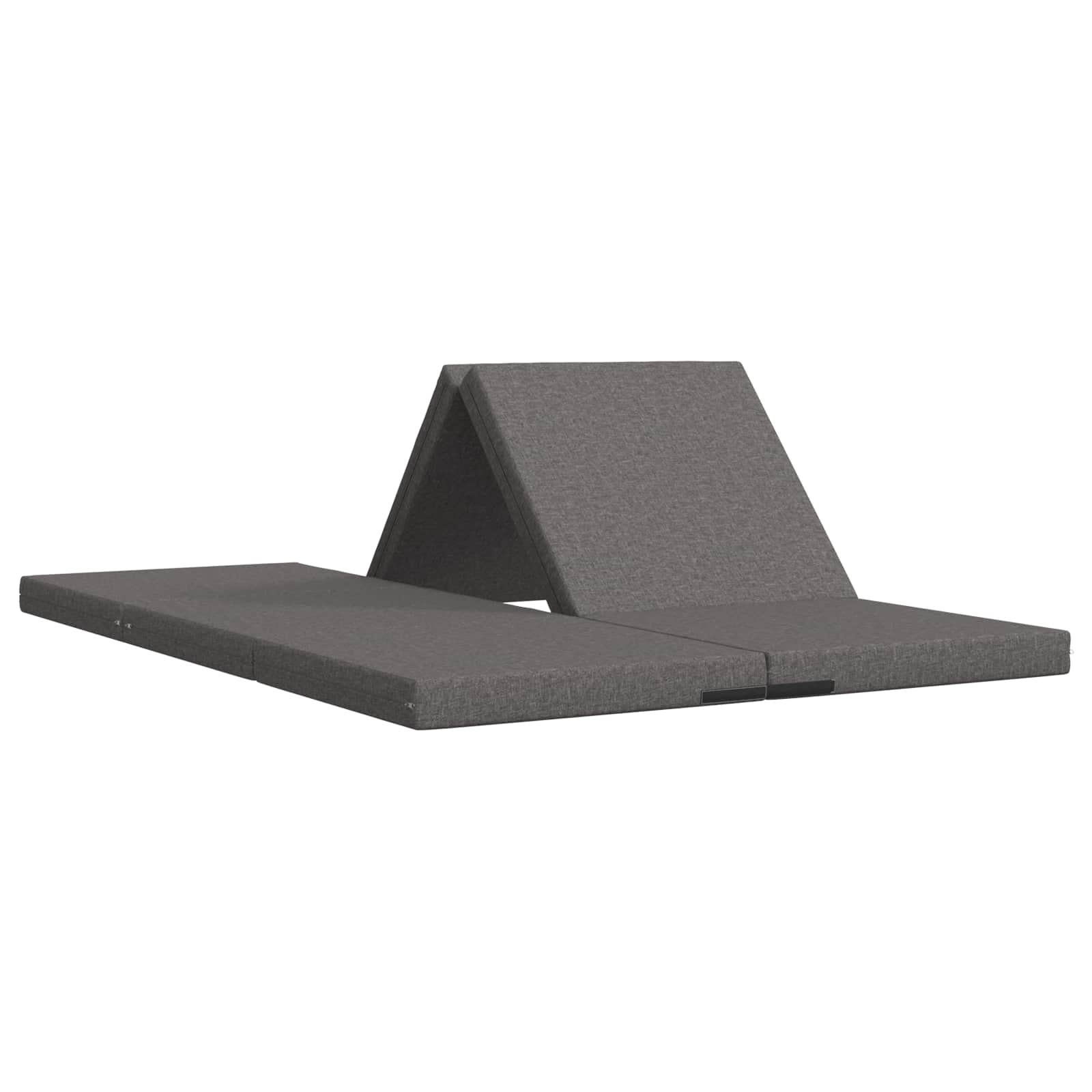 Klappsofa Bett 140 x 67 x 15 cm Hellgrau