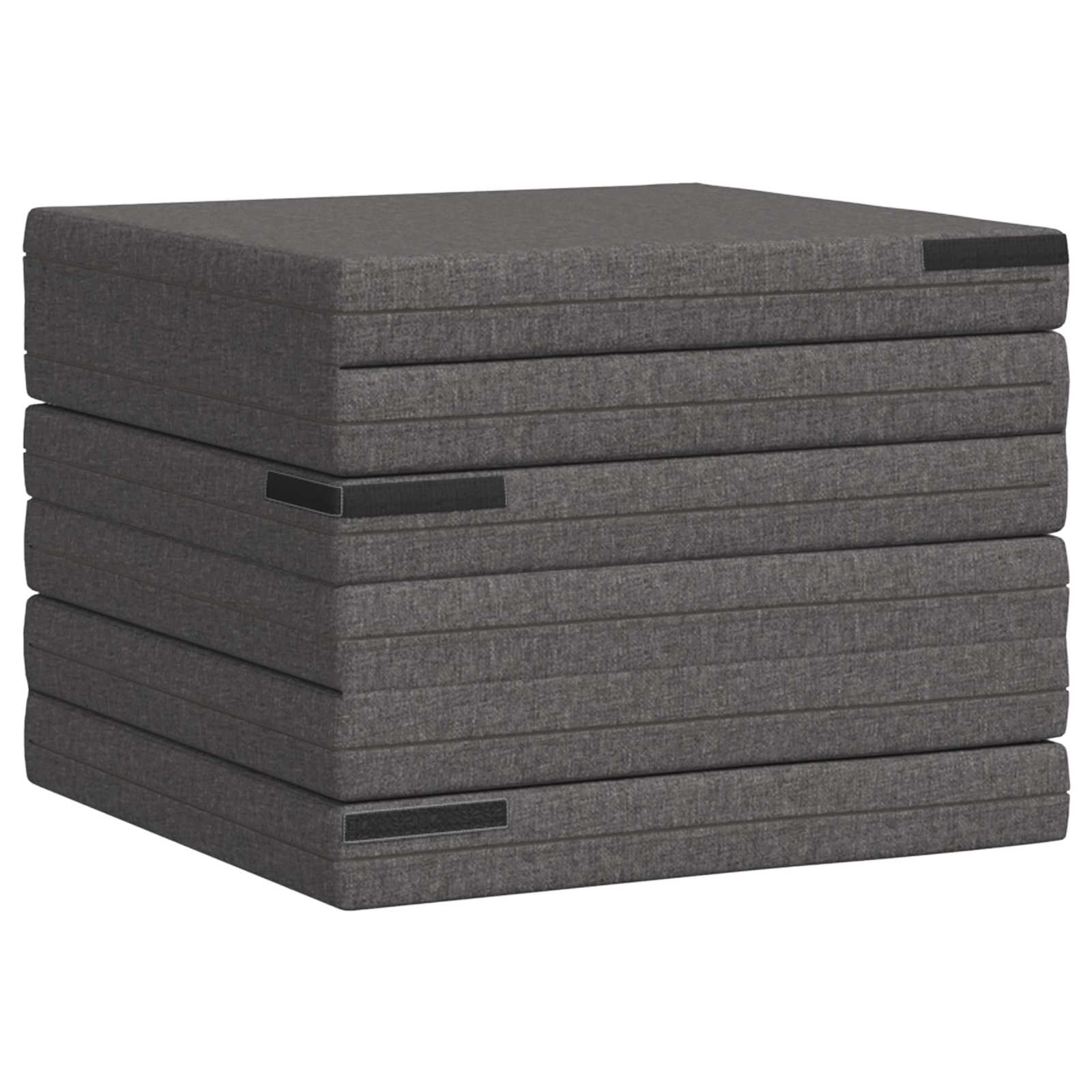 Klappsofa Bett 140 x 67 x 15 cm Hellgrau