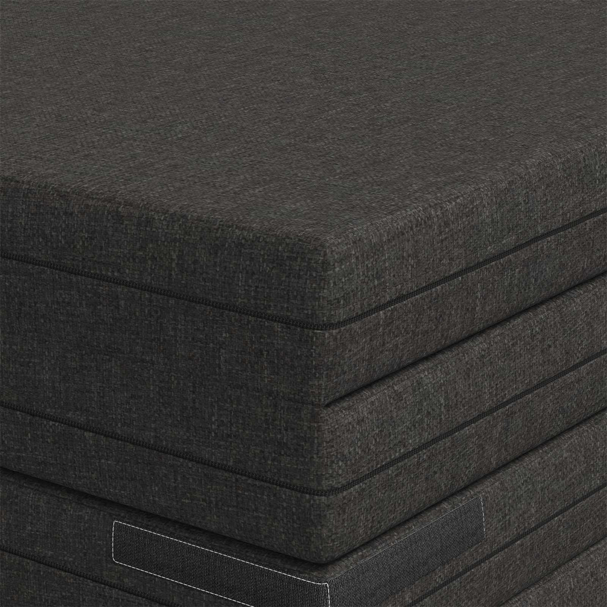 Klappsofa Bett 140 x 67 x 15 cm Dunkelgrau