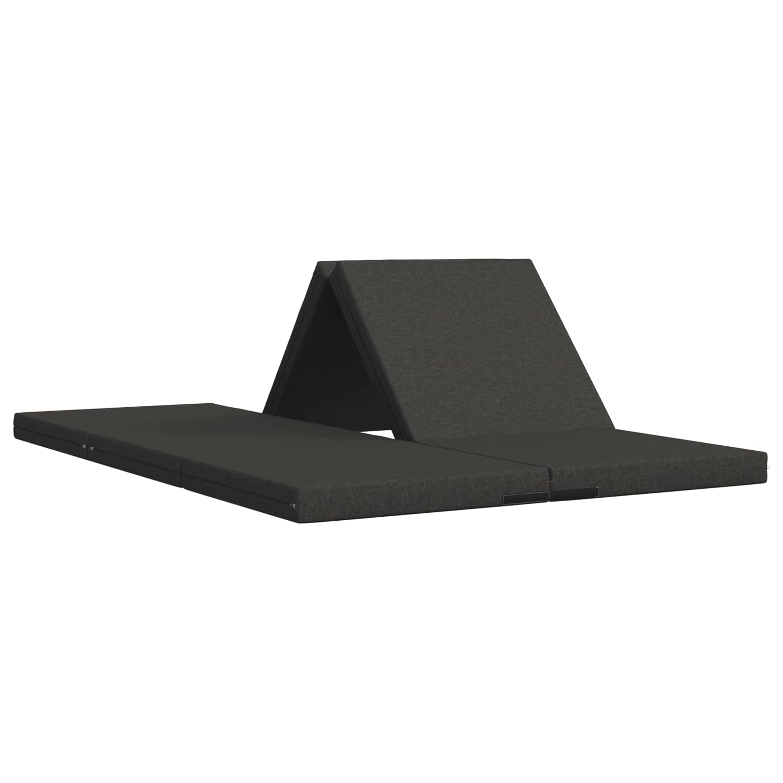 Klappsofa Bett 140 x 67 x 15 cm Dunkelgrau