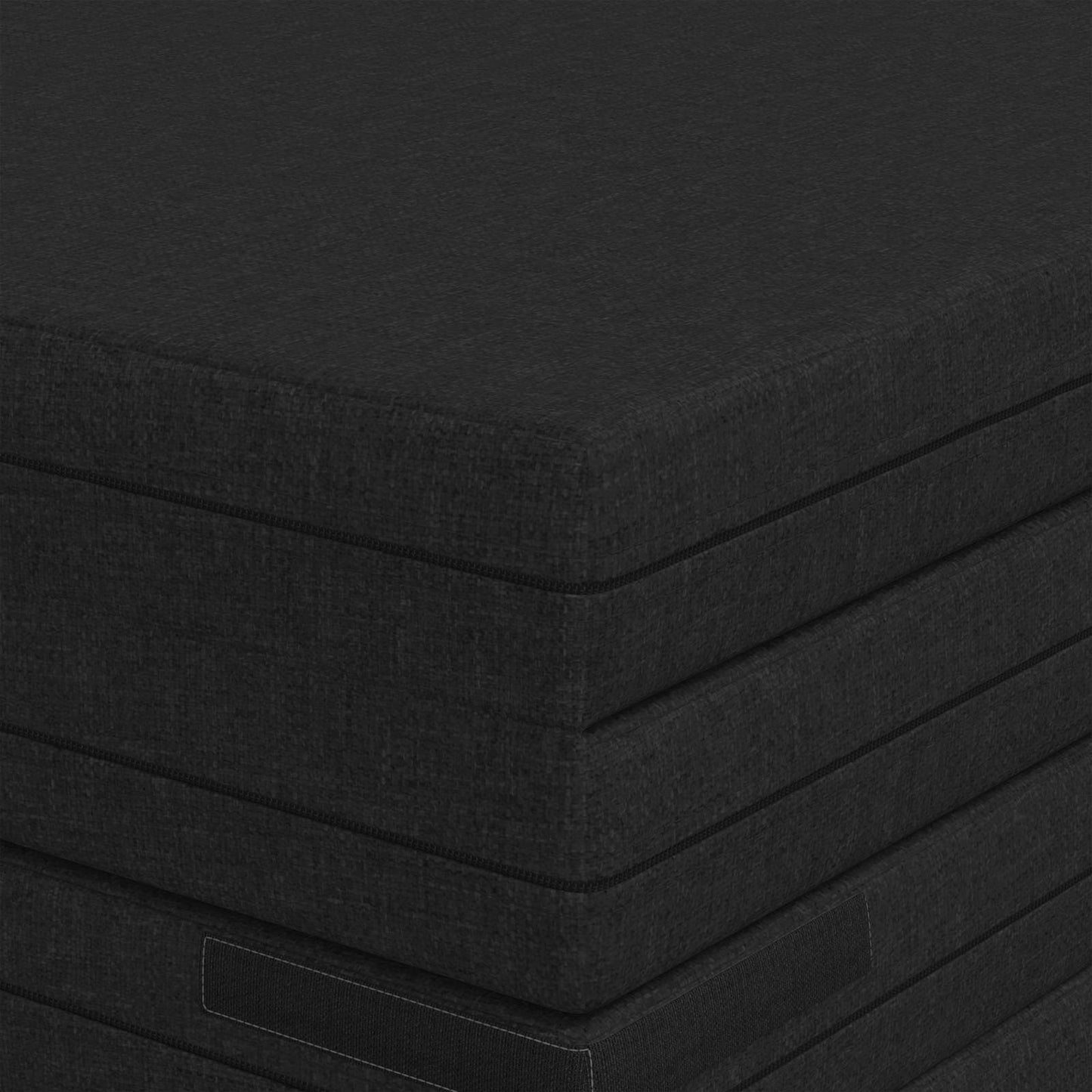 Klappsofa Bett 140 x 67 x 15 cm Schwarz