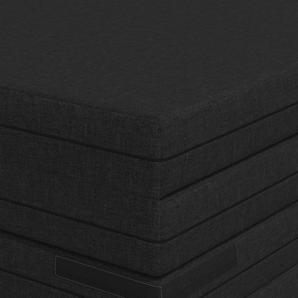 Klappsofa Bett 140 x 67 x 15 cm Schwarz
