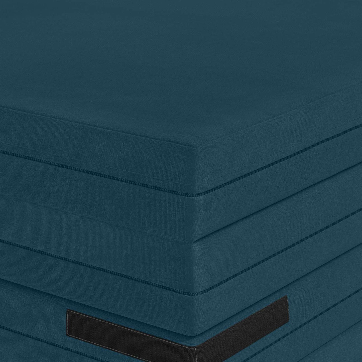 Klappsofa Bett 140 x 67 x 15 cm Blau