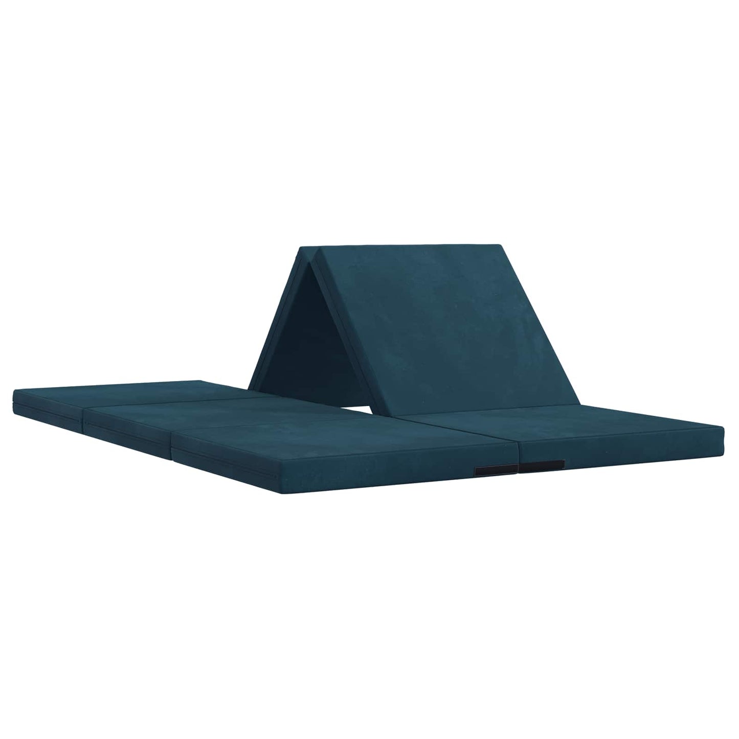 Klappsofa Bett 140 x 67 x 15 cm Blau