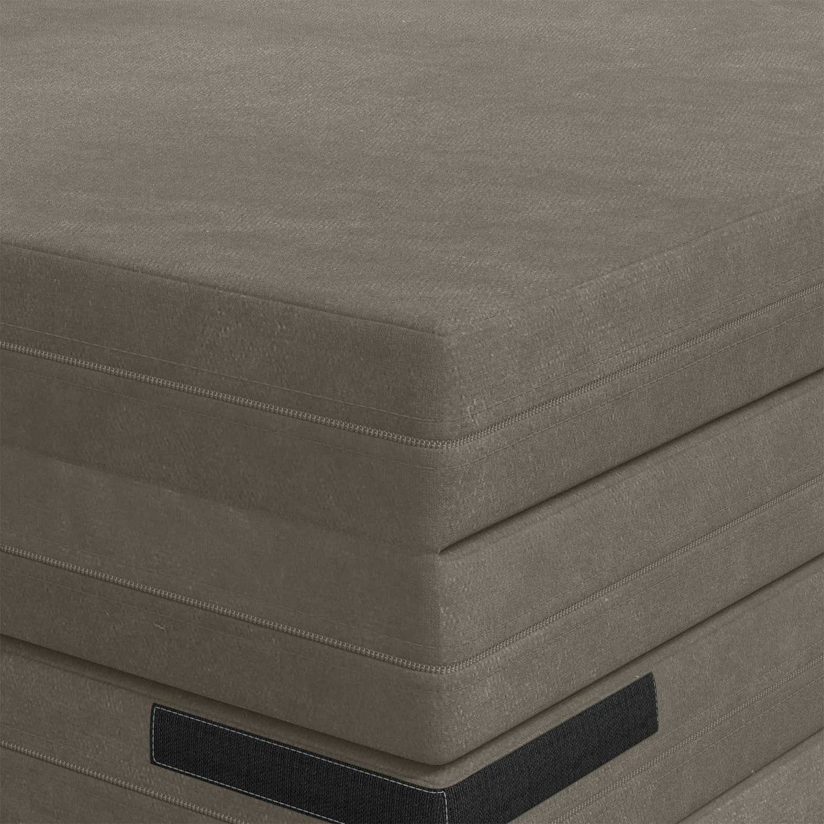Klappsofa Bett 140 x 67 x 15 cm Hellgrau