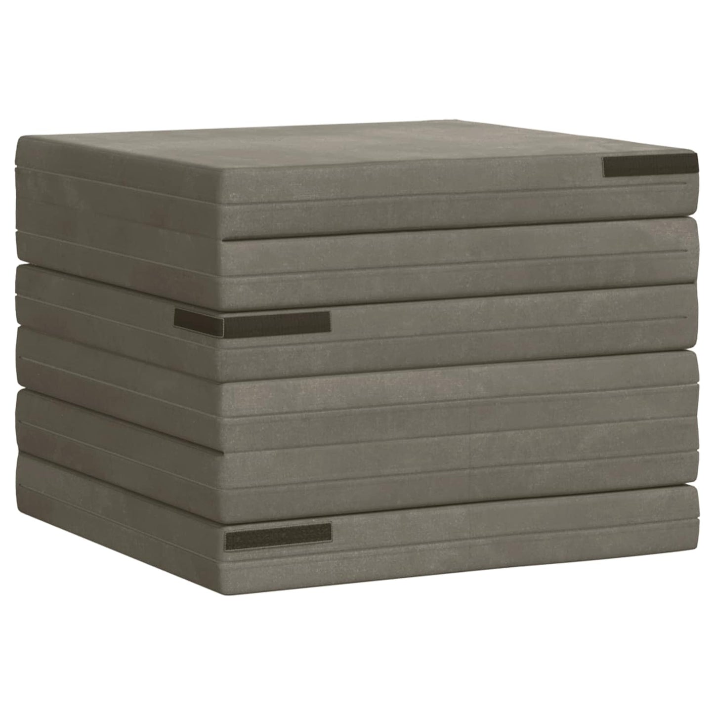 Klappsofa Bett 140 x 67 x 15 cm Hellgrau
