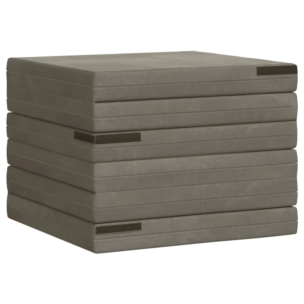 Klappsofa Bett 140 x 67 x 15 cm Hellgrau