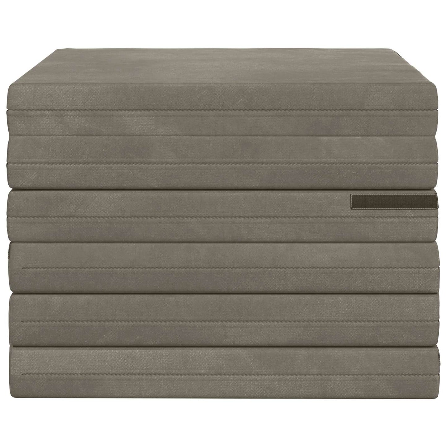Klappsofa Bett 140 x 67 x 15 cm Hellgrau
