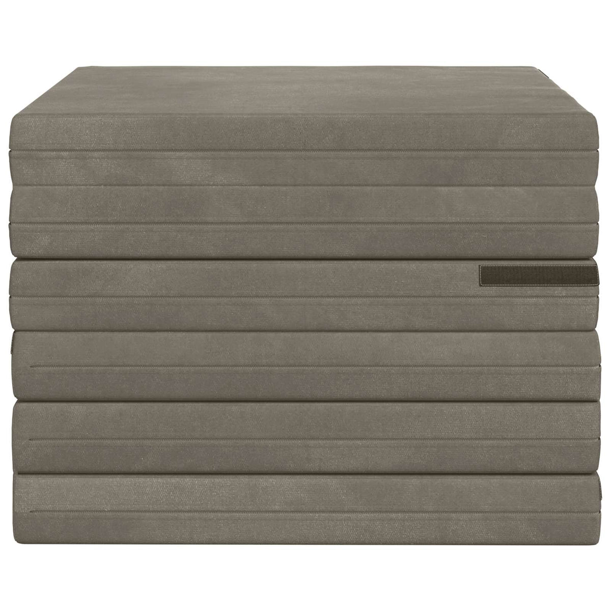 Klappsofa Bett 140 x 67 x 15 cm Hellgrau
