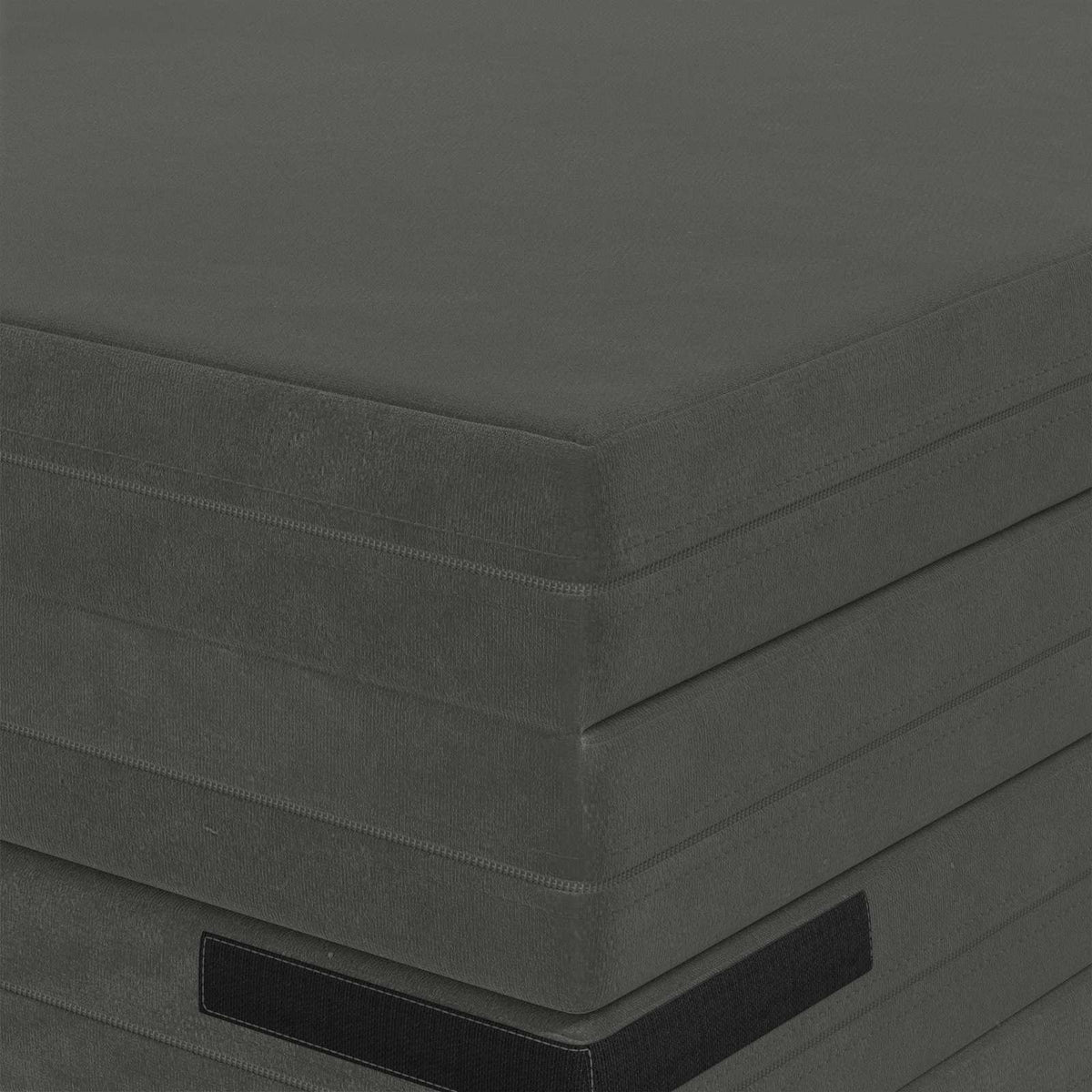 Klappsofa Bett 140 x 67 x 15 cm Dunkelgrau
