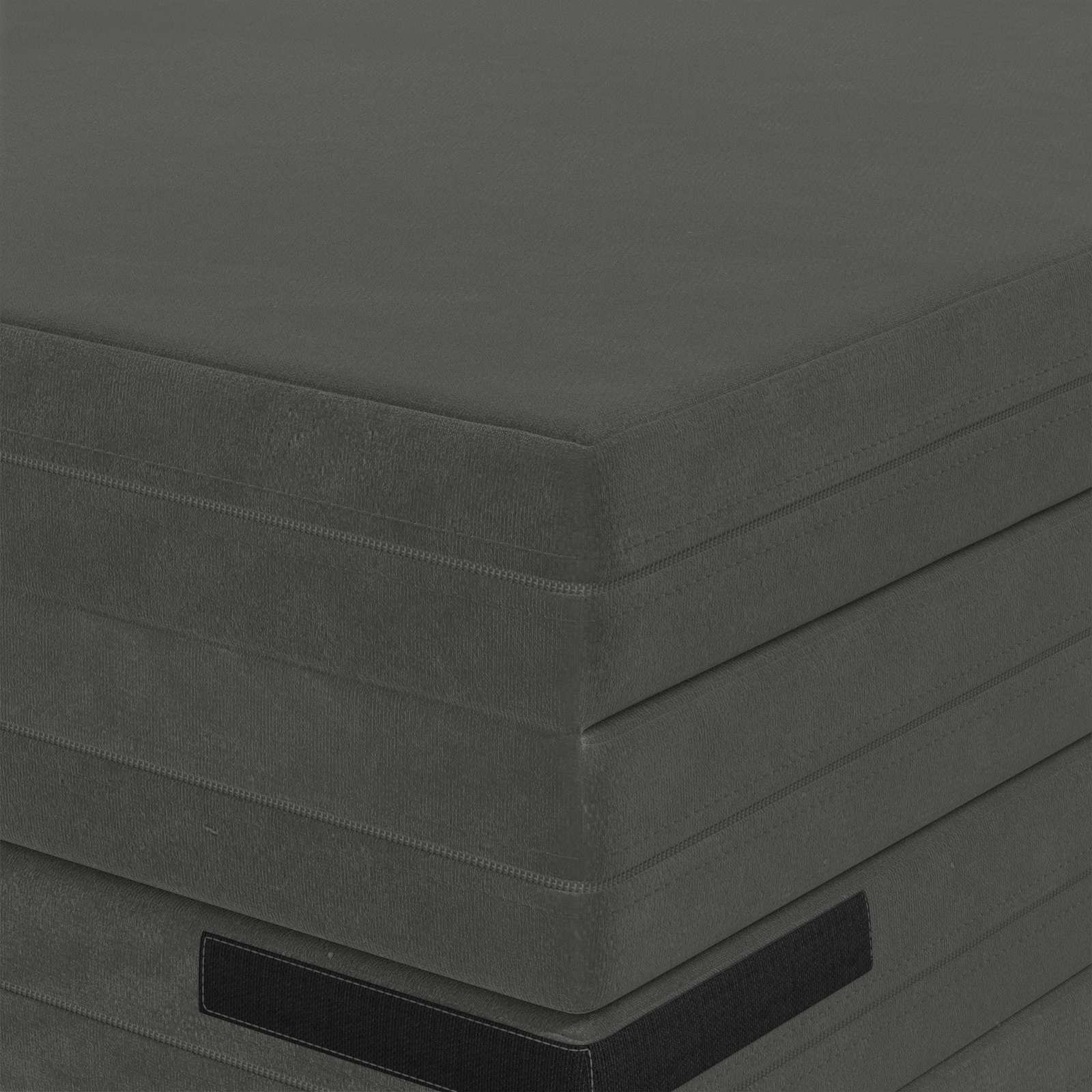 Klappsofa Bett 140 x 67 x 15 cm Dunkelgrau