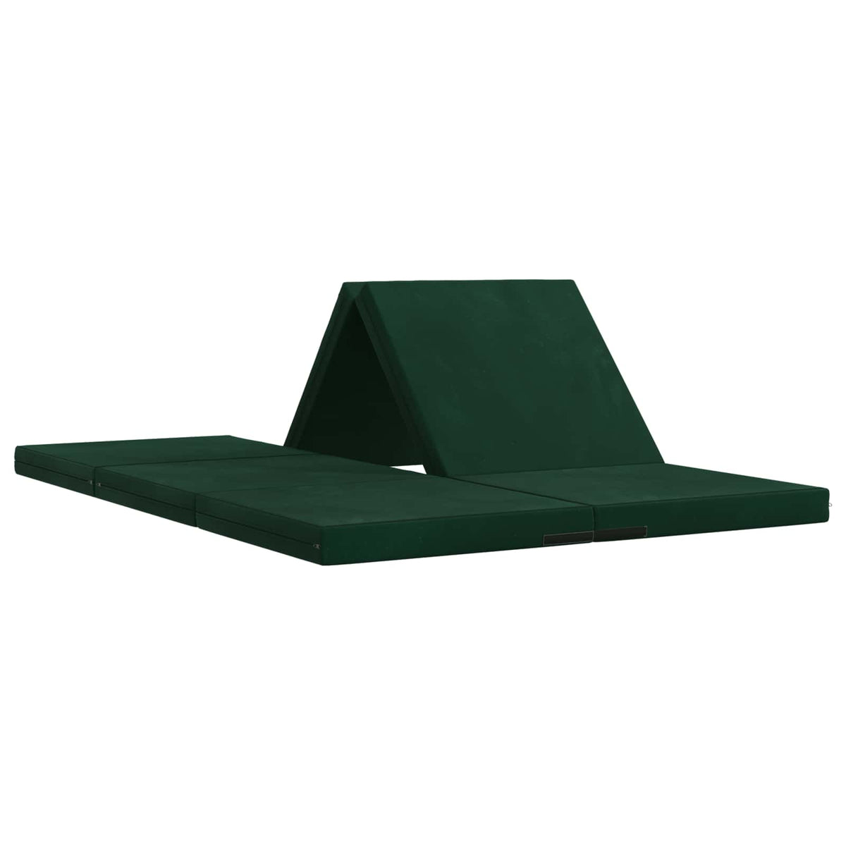 Klappsofa Bett 140 x 67 x 15 cm Dunkelgrün