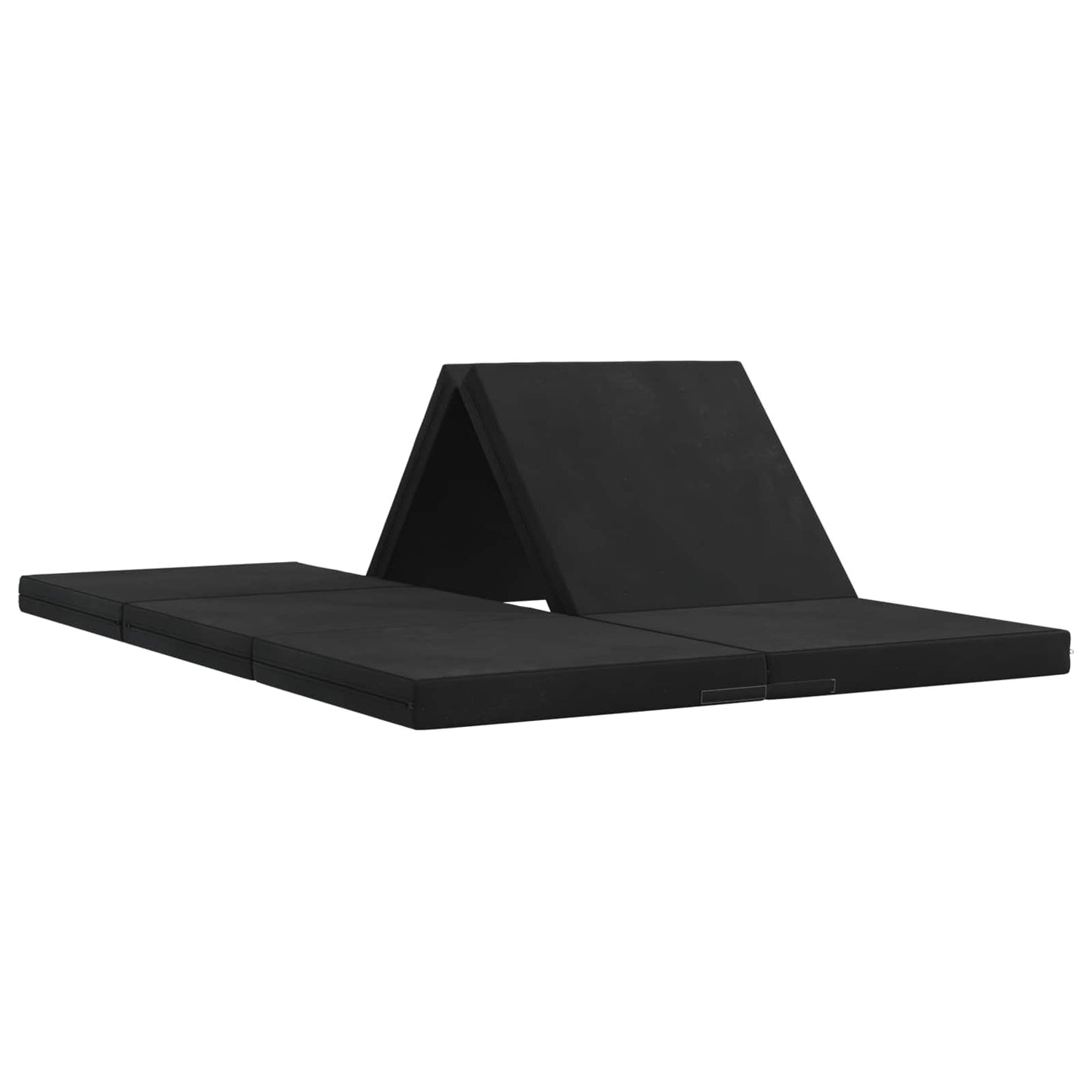 Klappsofa Bett 140 x 67 x 15 cm Schwarz