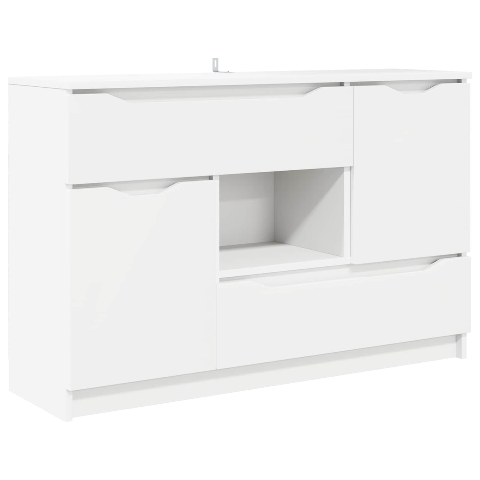 Sideboard Weiß 100 x 30 x 65,6 Holzwerkstoff