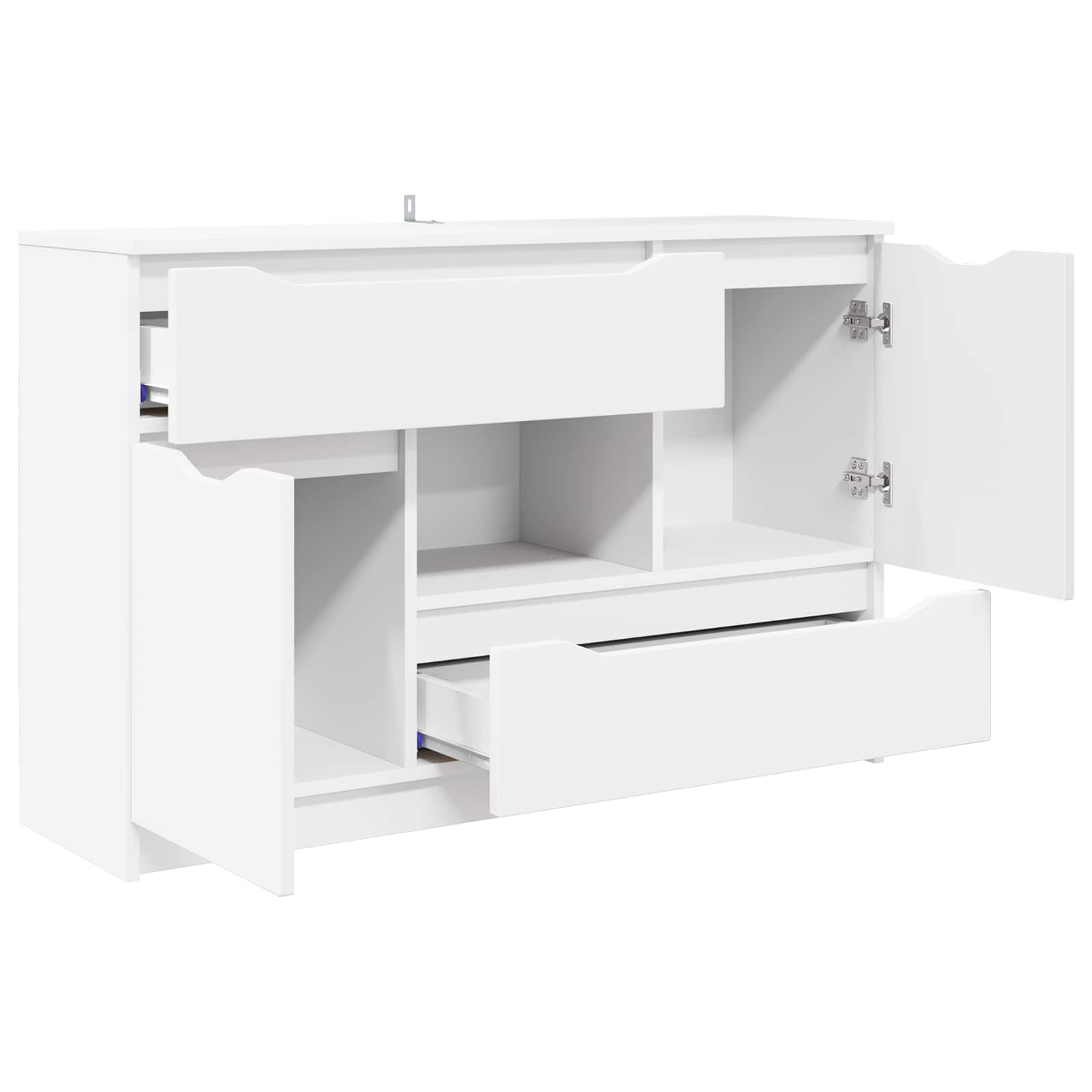 Sideboard Weiß 100 x 30 x 65,6 Holzwerkstoff