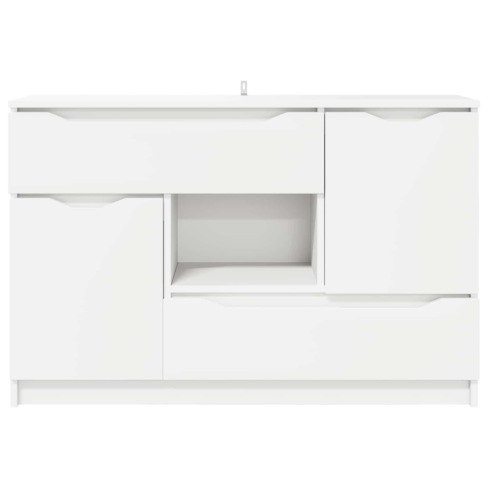 Sideboard Weiß 100 x 30 x 65,6 Holzwerkstoff
