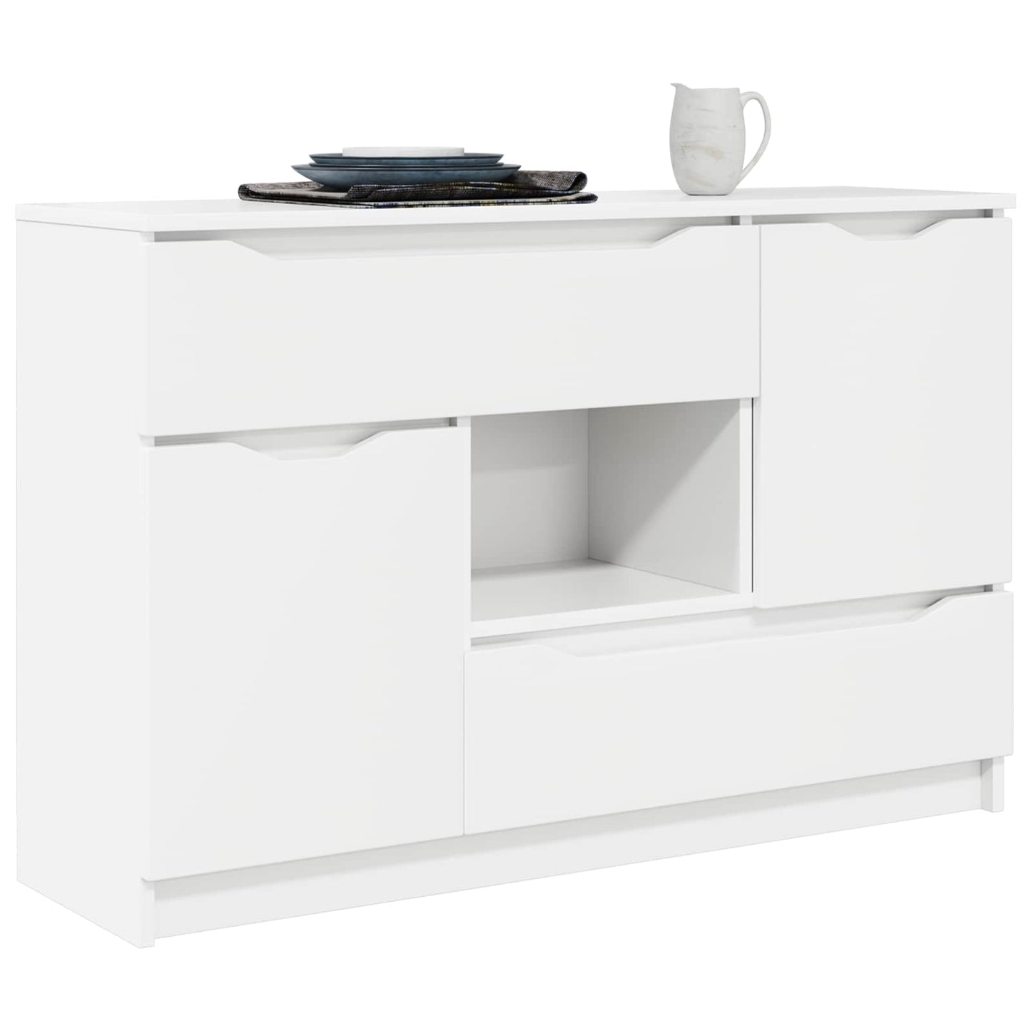 Sideboard Weiß 100 x 30 x 65,6 Holzwerkstoff