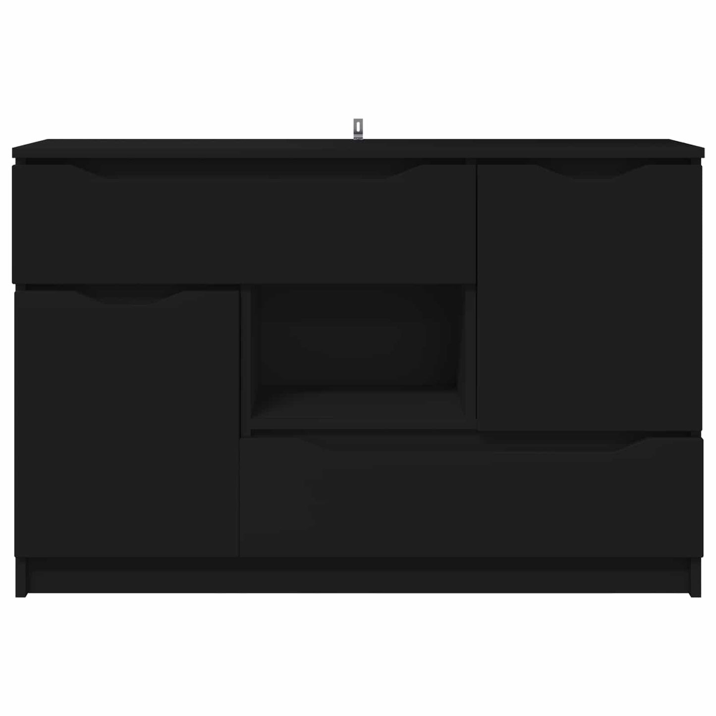 Sideboard Schwarz 100 x 30 x 65,6 Holzwerkstoff