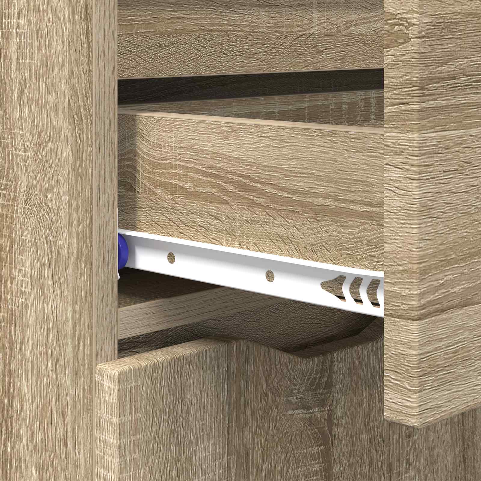 Sideboard Sonoma-Eiche 100 x 30 x 65,6 Holzwerkstoff