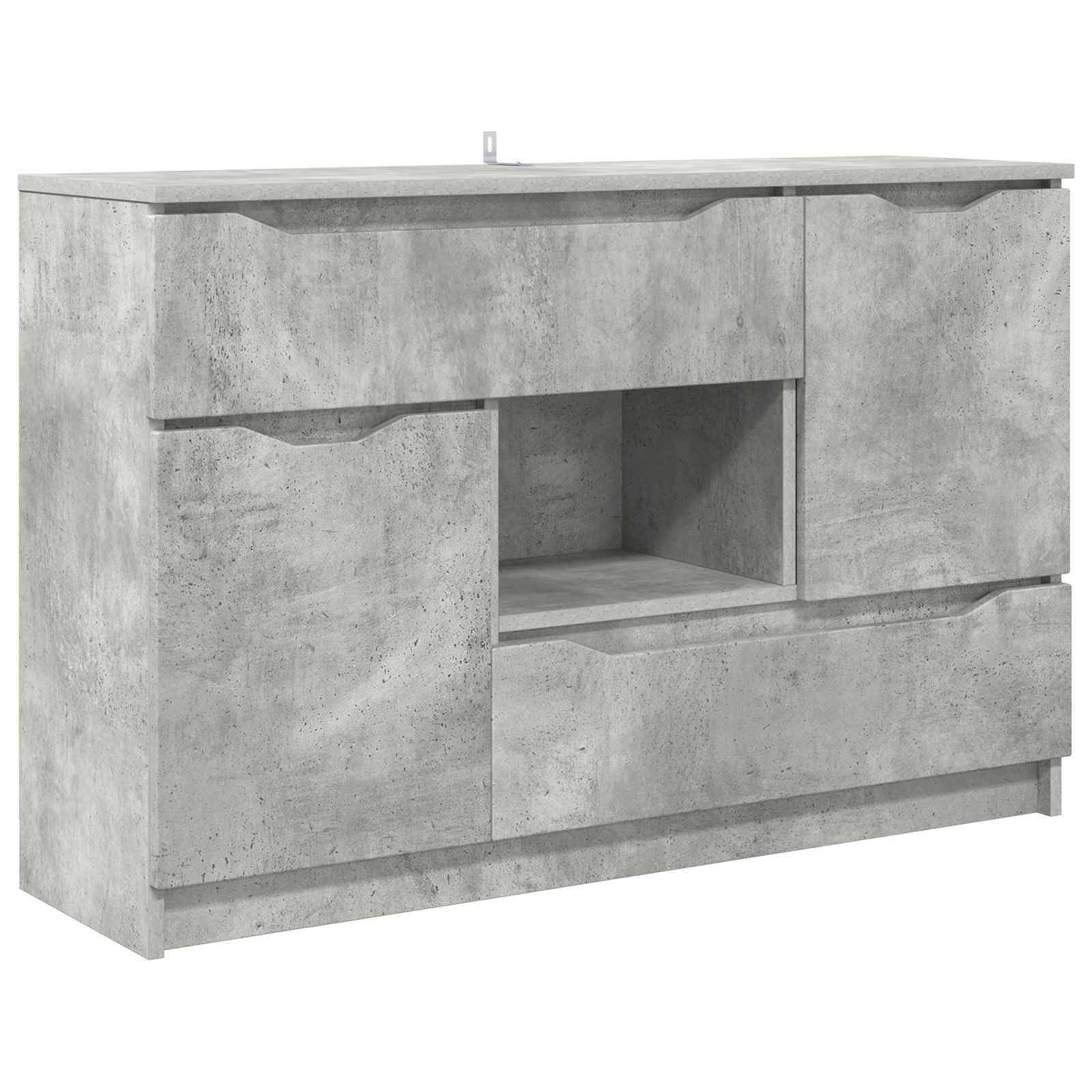 Sideboard Beton Grau 100 x 30 x 65,6 Holzwerkstoff