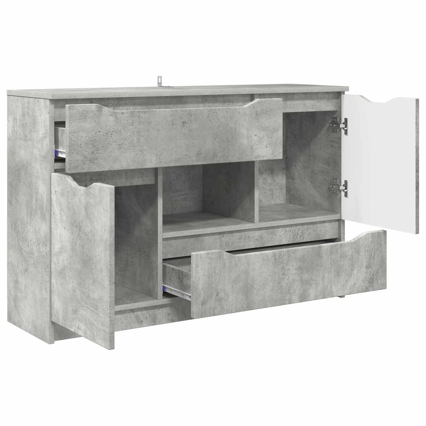 Sideboard Beton Grau 100 x 30 x 65,6 Holzwerkstoff
