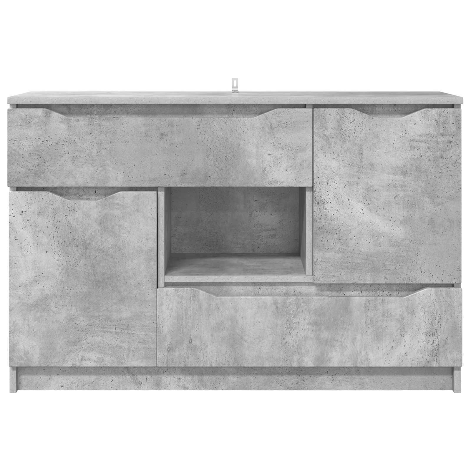 Sideboard Beton Grau 100 x 30 x 65,6 Holzwerkstoff
