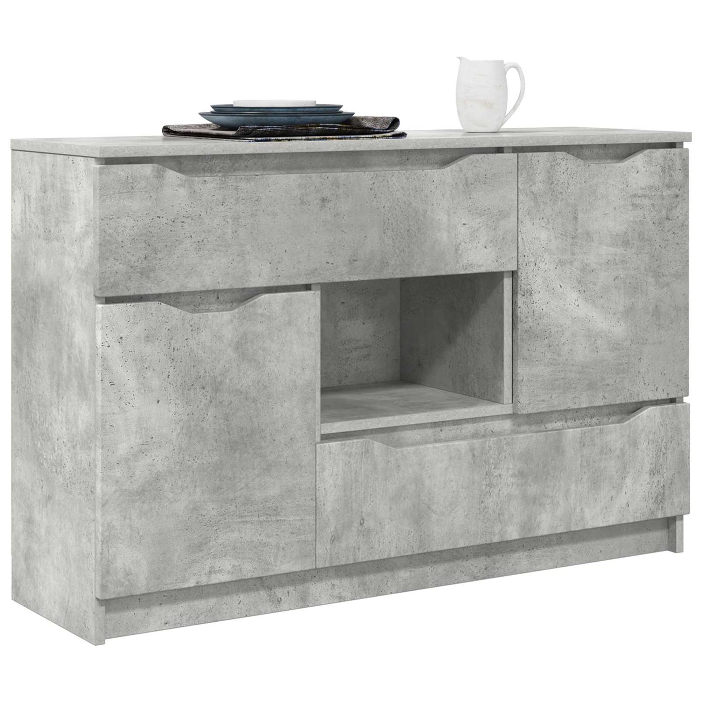 Sideboard Beton Grau 100 x 30 x 65,6 Holzwerkstoff