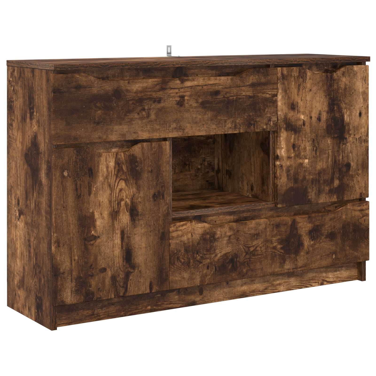 Sideboard Geräucherte Eiche 100 x 30 x 65,6 Holzwerkstoff