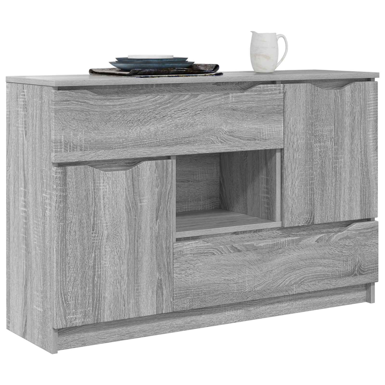 Sideboard Graues Sonoma 100 x 30 x 65,6 Holzwerkstoff