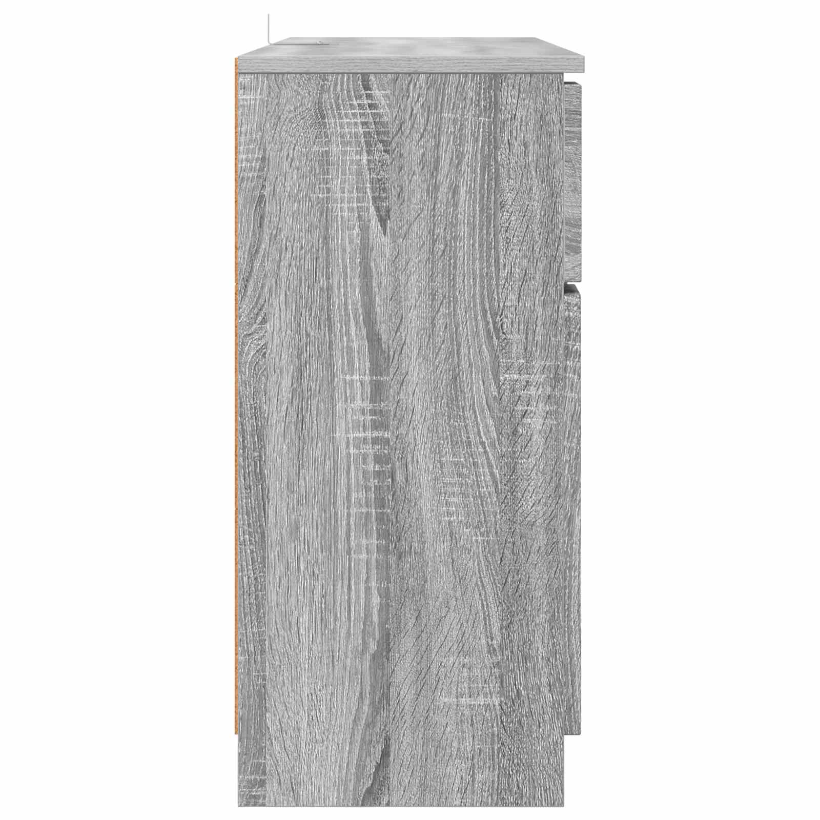 Sideboard Graues Sonoma 100 x 30 x 65,6 Holzwerkstoff