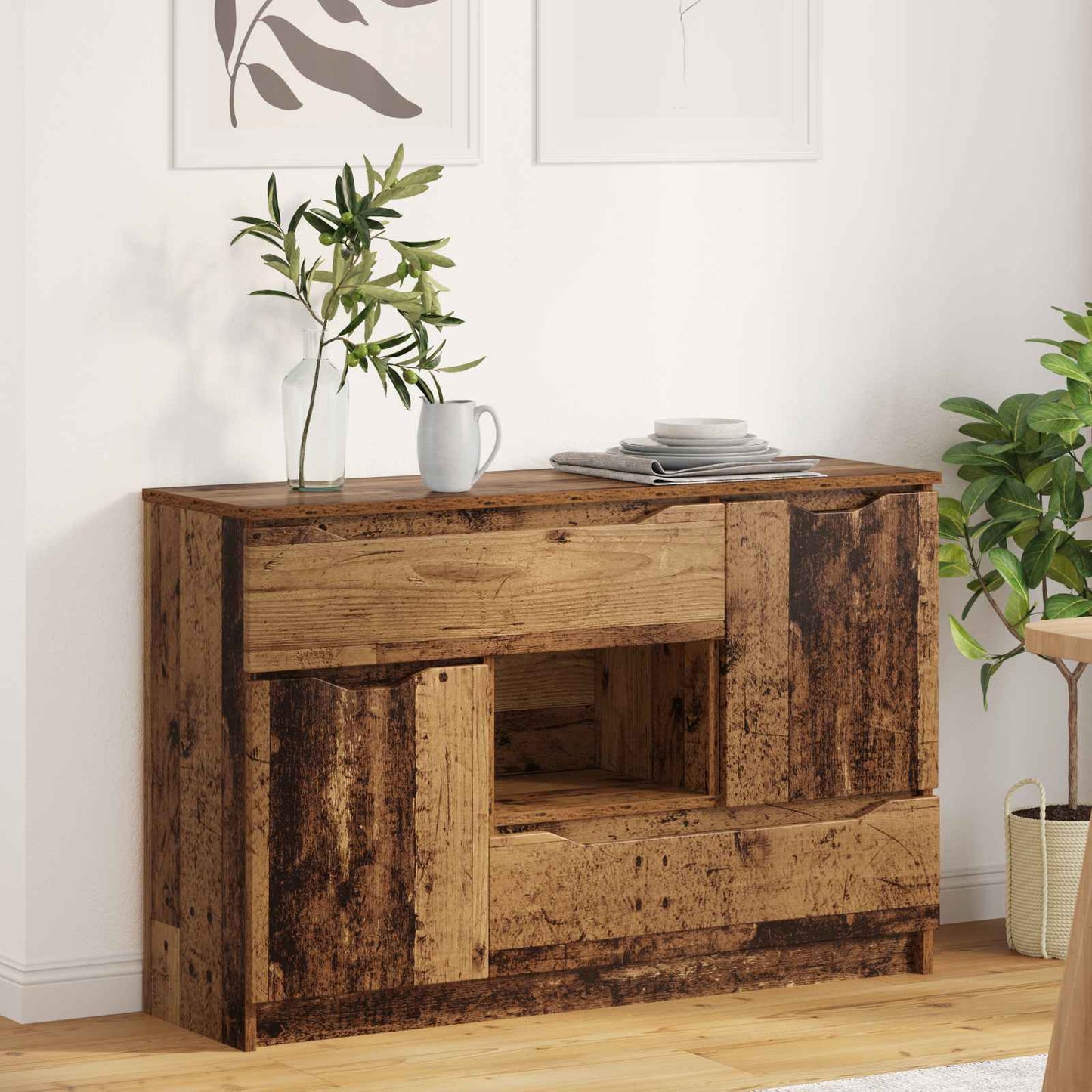 Sideboard Altholz 100 x 30 x 65,6 Holzwerkstoff