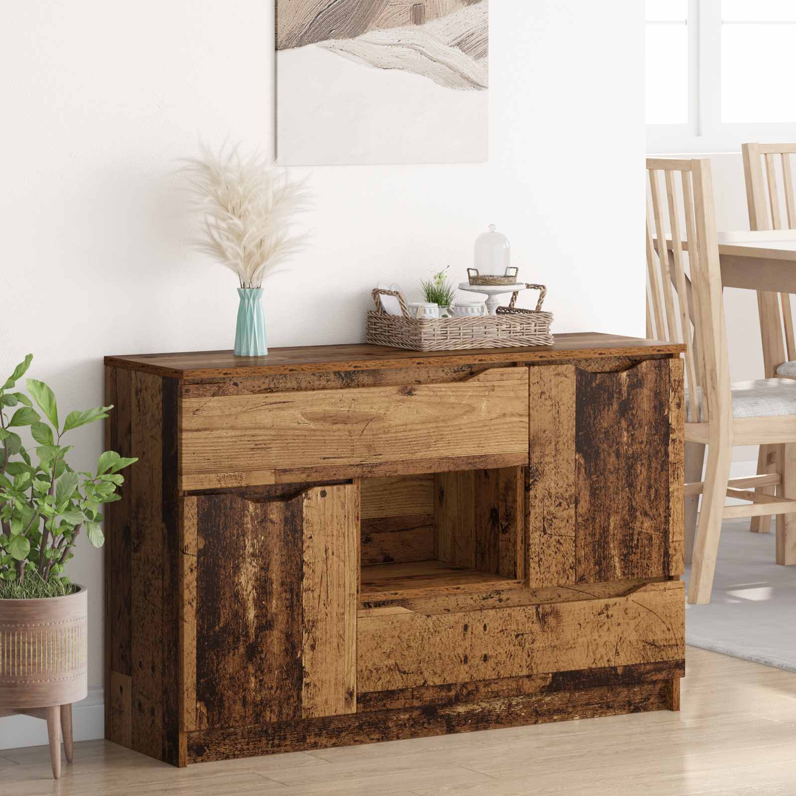 Sideboard Altholz 100 x 30 x 65,6 Holzwerkstoff
