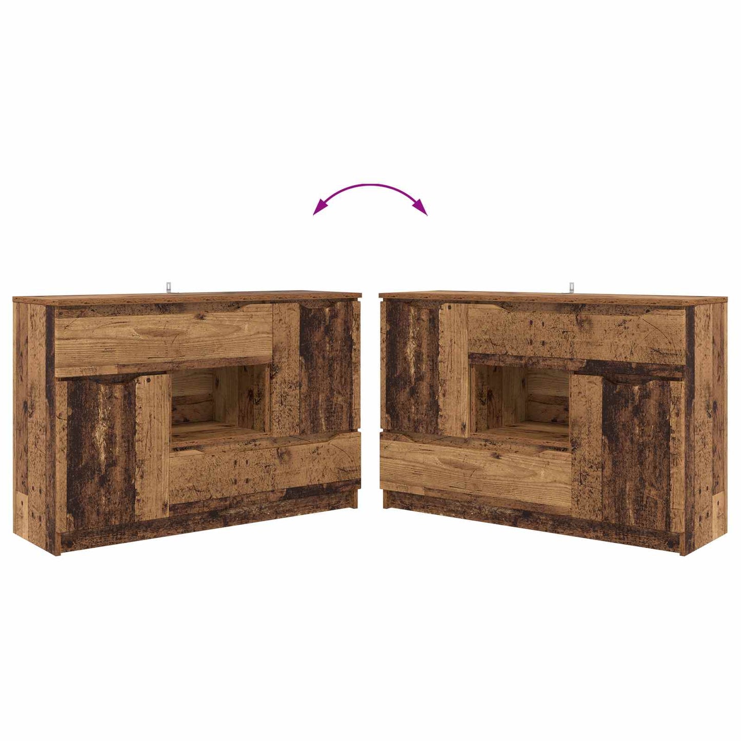 Sideboard Altholz 100 x 30 x 65,6 Holzwerkstoff