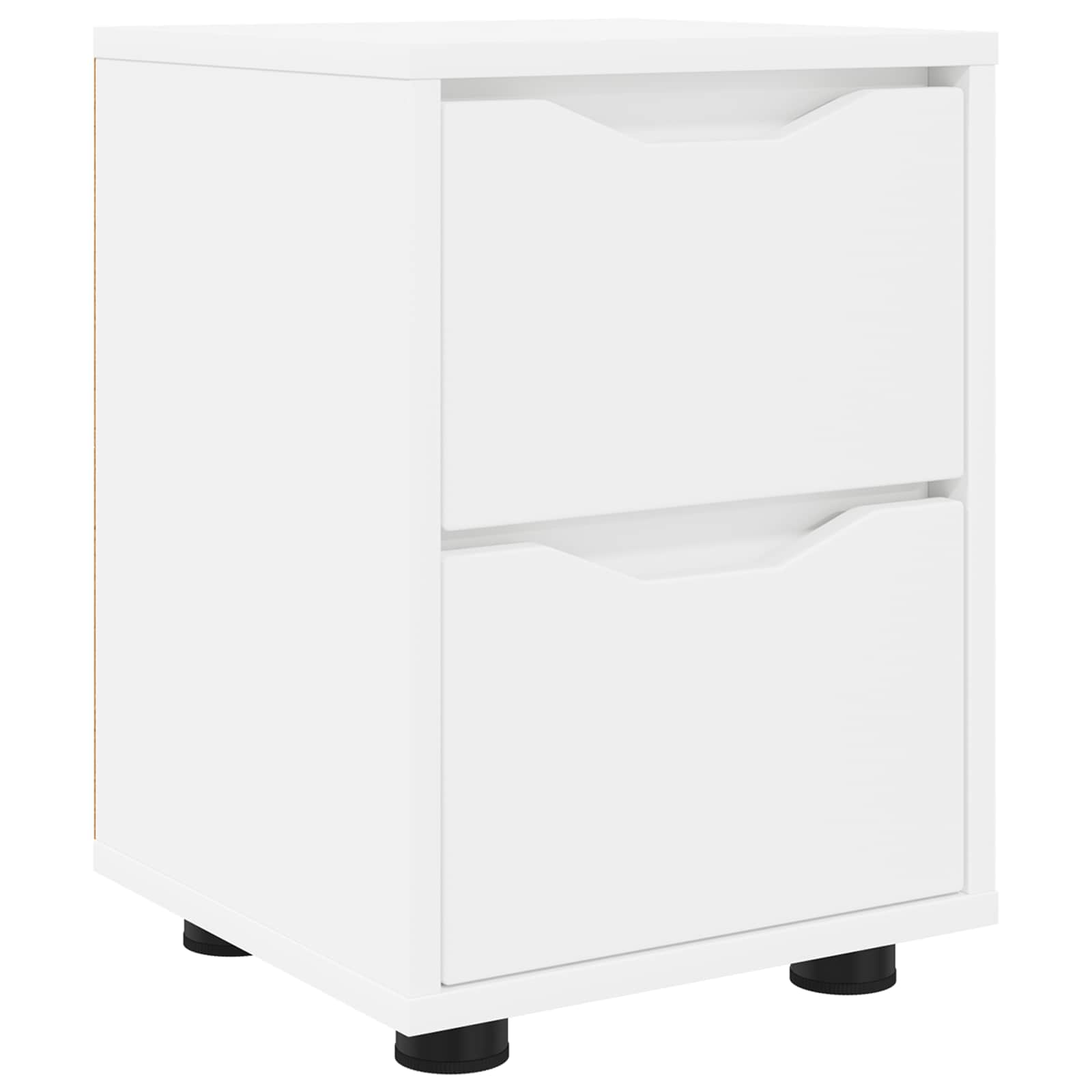 Nachttisch Weiß 30,5 x 30 x 43 cm Holzwerkstoff