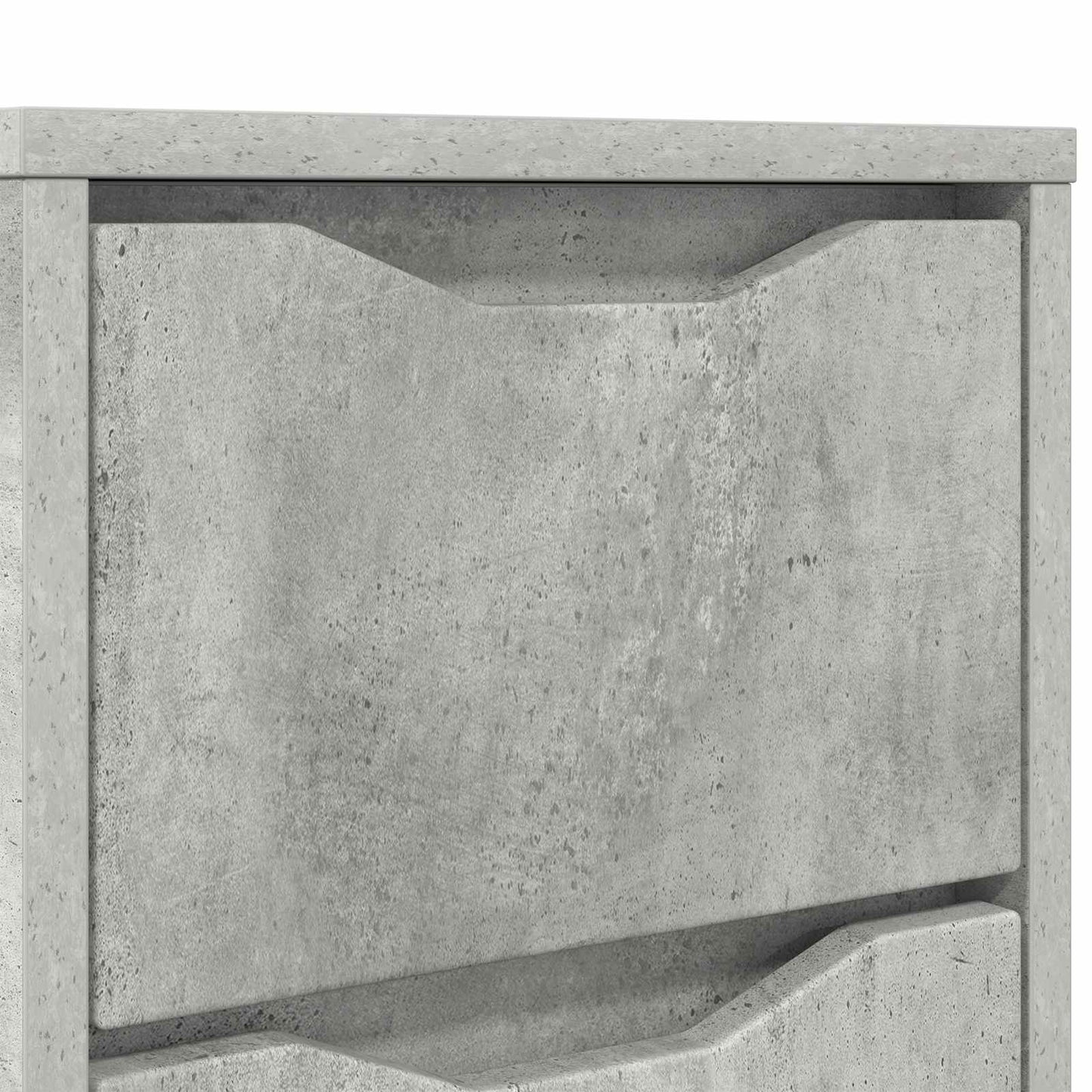 Nachttische 2 stk. Beton Grau 30,5 x 30 x 43 cm Holzwerkstoff