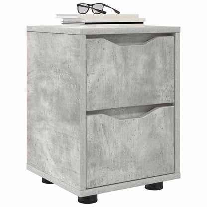 Nachttische 2 stk. Beton Grau 30,5 x 30 x 43 cm Holzwerkstoff