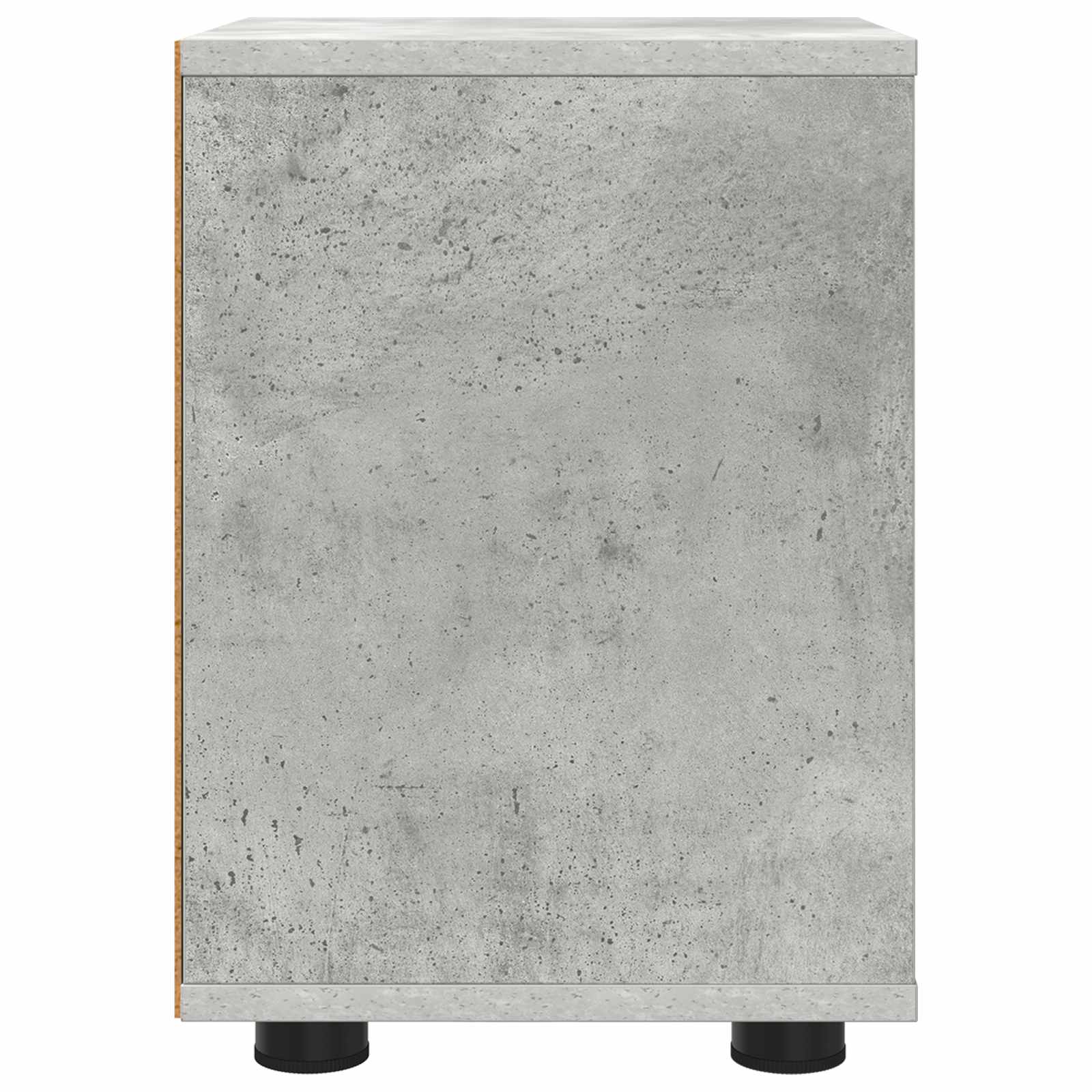 Nachttische 2 stk. Beton Grau 30,5 x 30 x 43 cm Holzwerkstoff