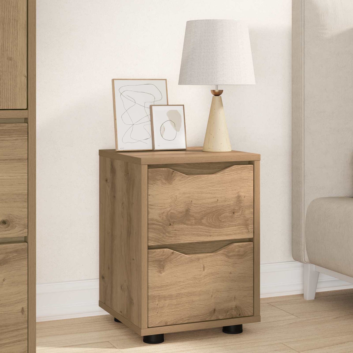 Nachttisch Artisan-Eiche 30,5 x 30 x 43 cm Holzwerkstoff