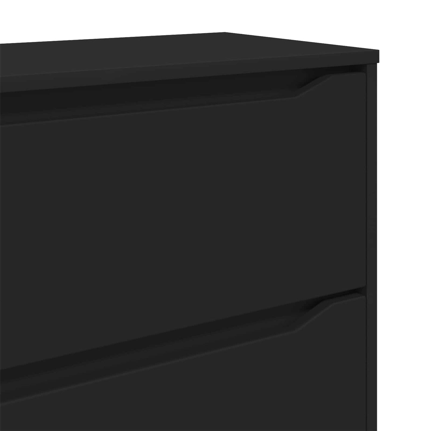 Aufbewahrungsschrank 80 x 48 x 57 cm Holzwerkstoff Schwarz