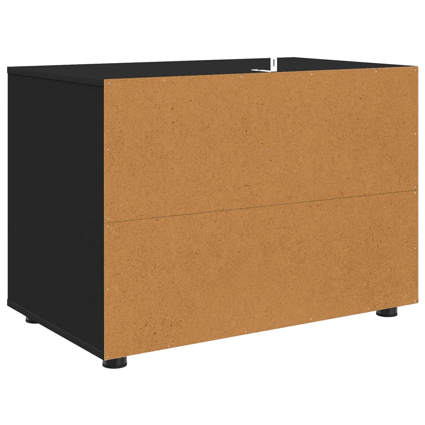 Aufbewahrungsschrank 80 x 48 x 57 cm Holzwerkstoff Schwarz