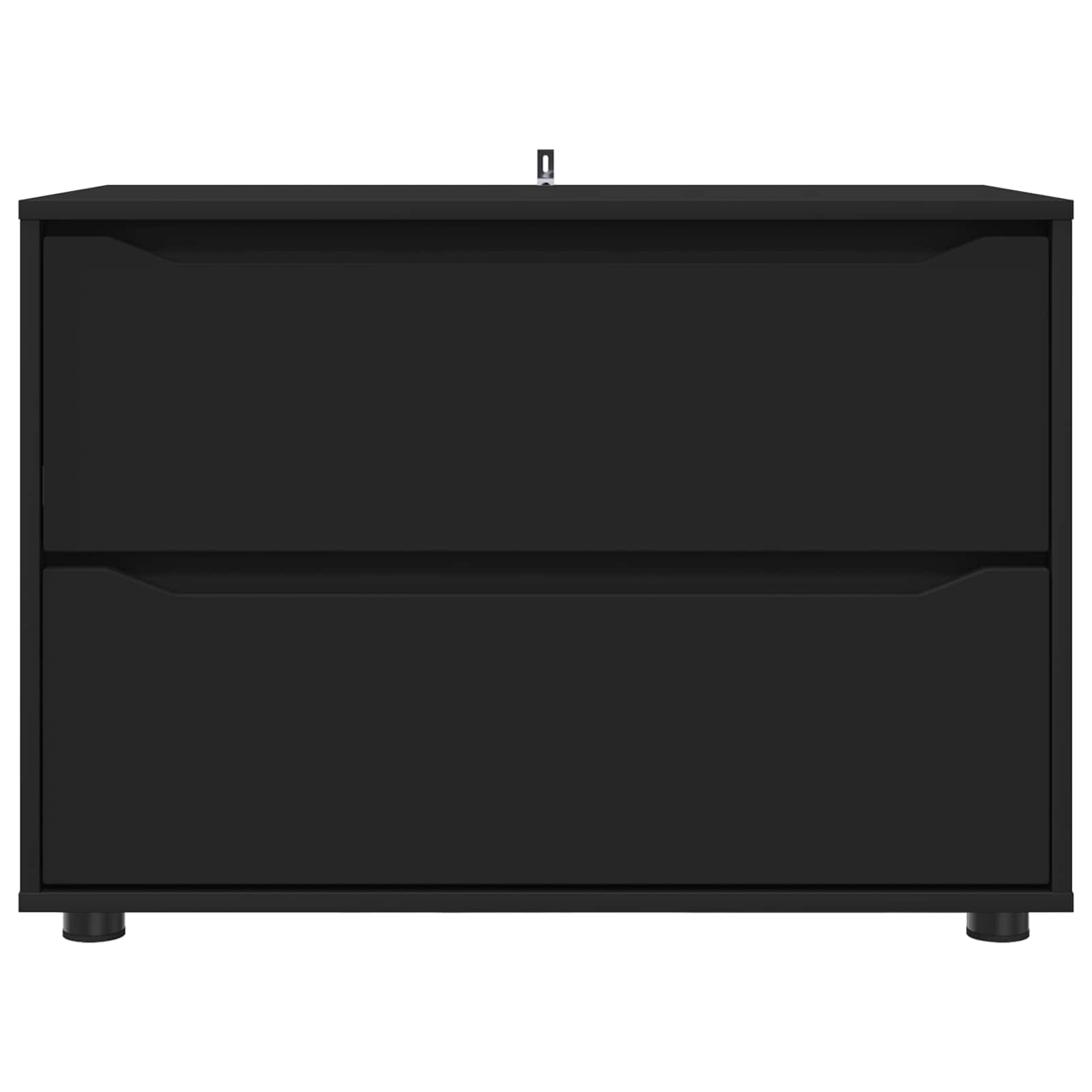 Aufbewahrungsschrank 80 x 48 x 57 cm Holzwerkstoff Schwarz
